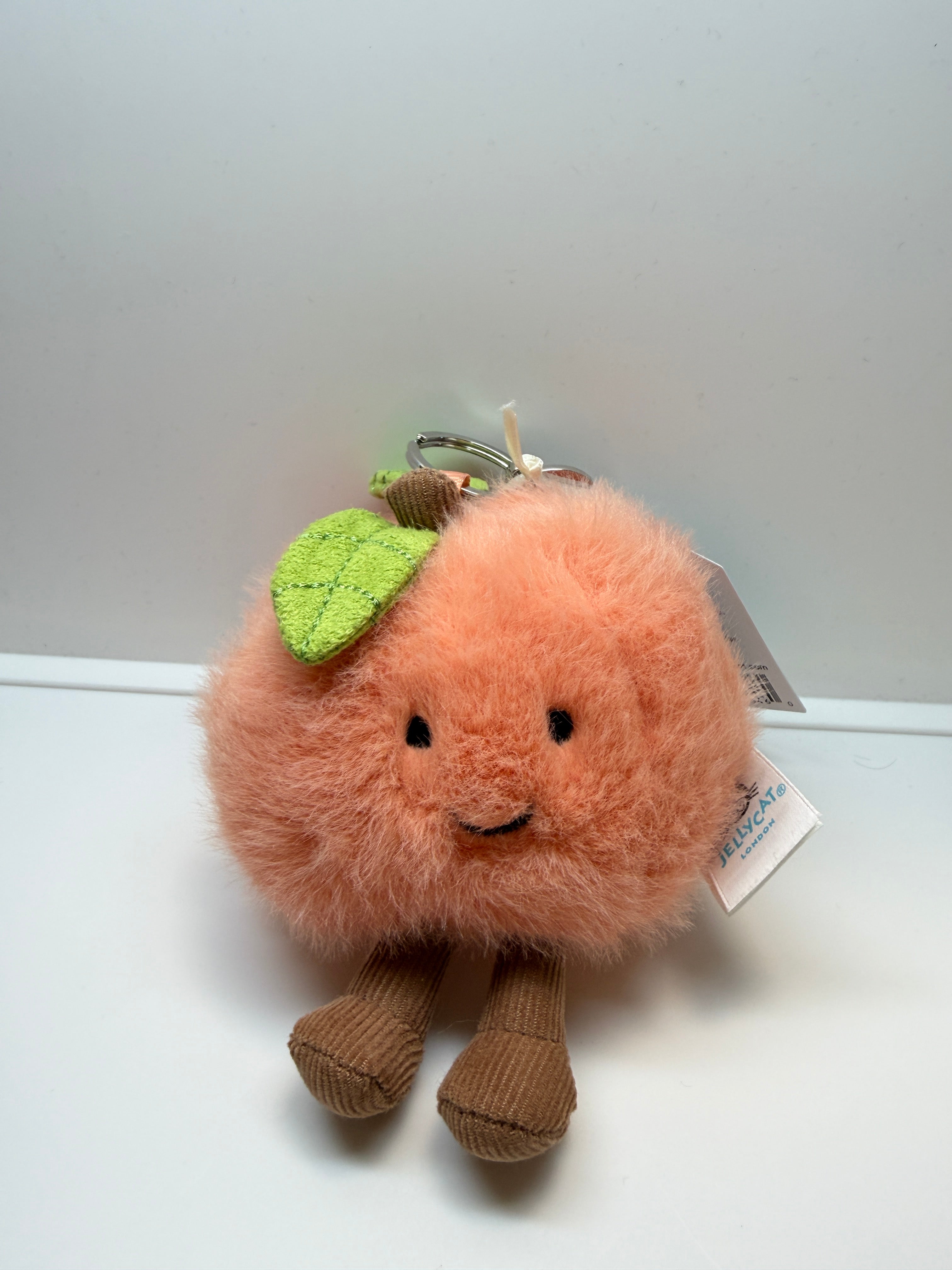 Jellycat Amuseables Peach Bag Charm