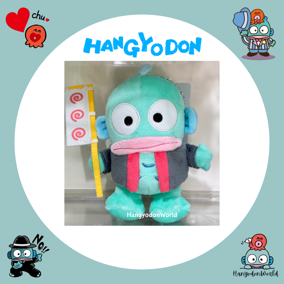 H0914 水怪拎住支旗匙扣公仔
