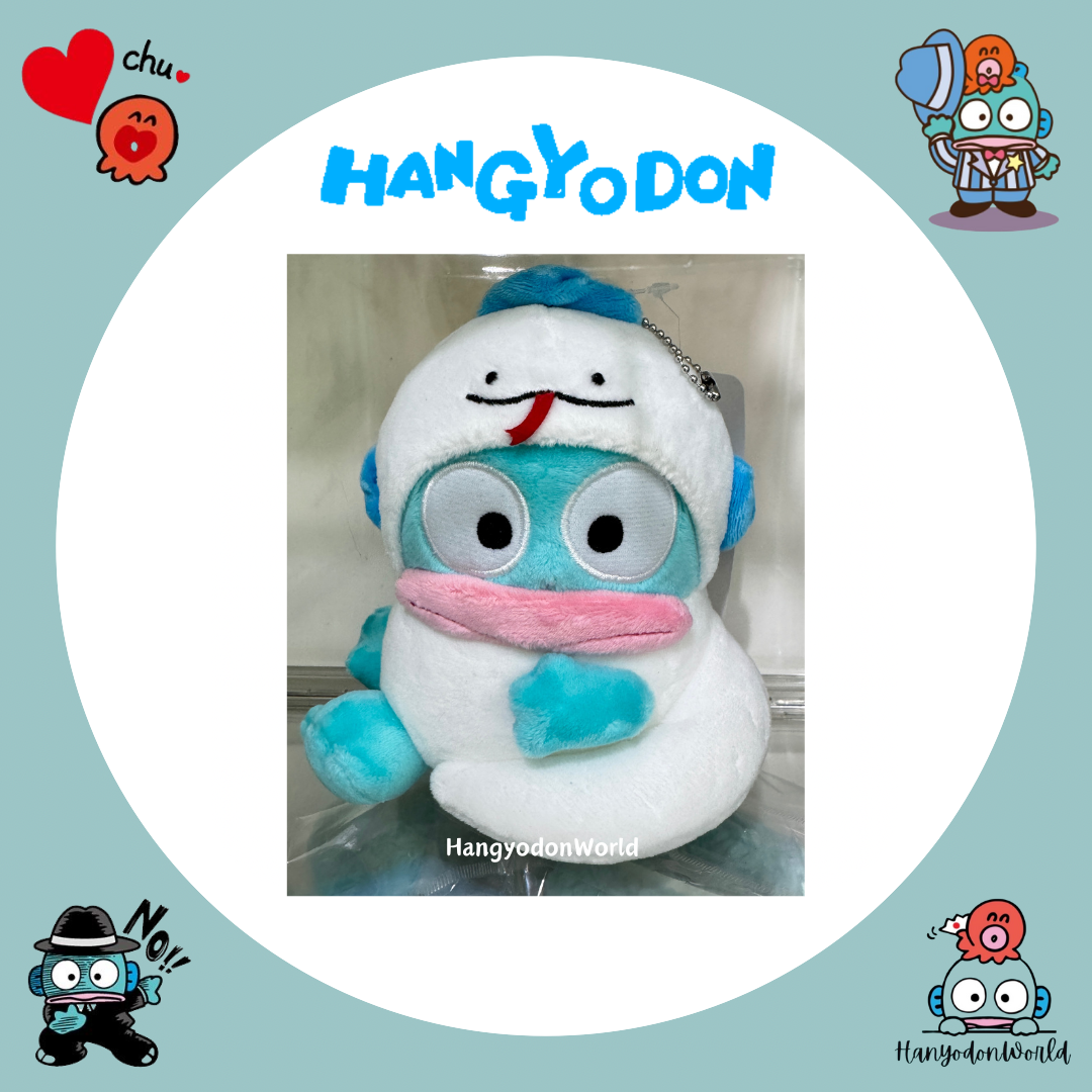 H0832 水怪白蛇匙扣公仔