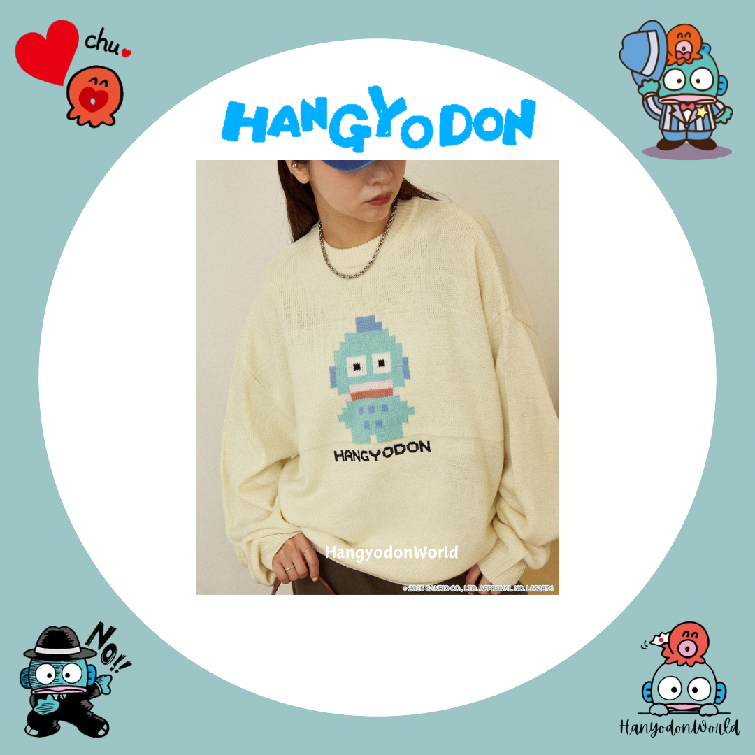 H1246 格仔水怪長袖衫（黑/米色）