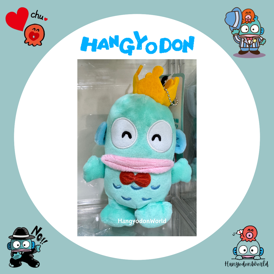 H0914 水怪戴皇冠單腳企匙扣公仔