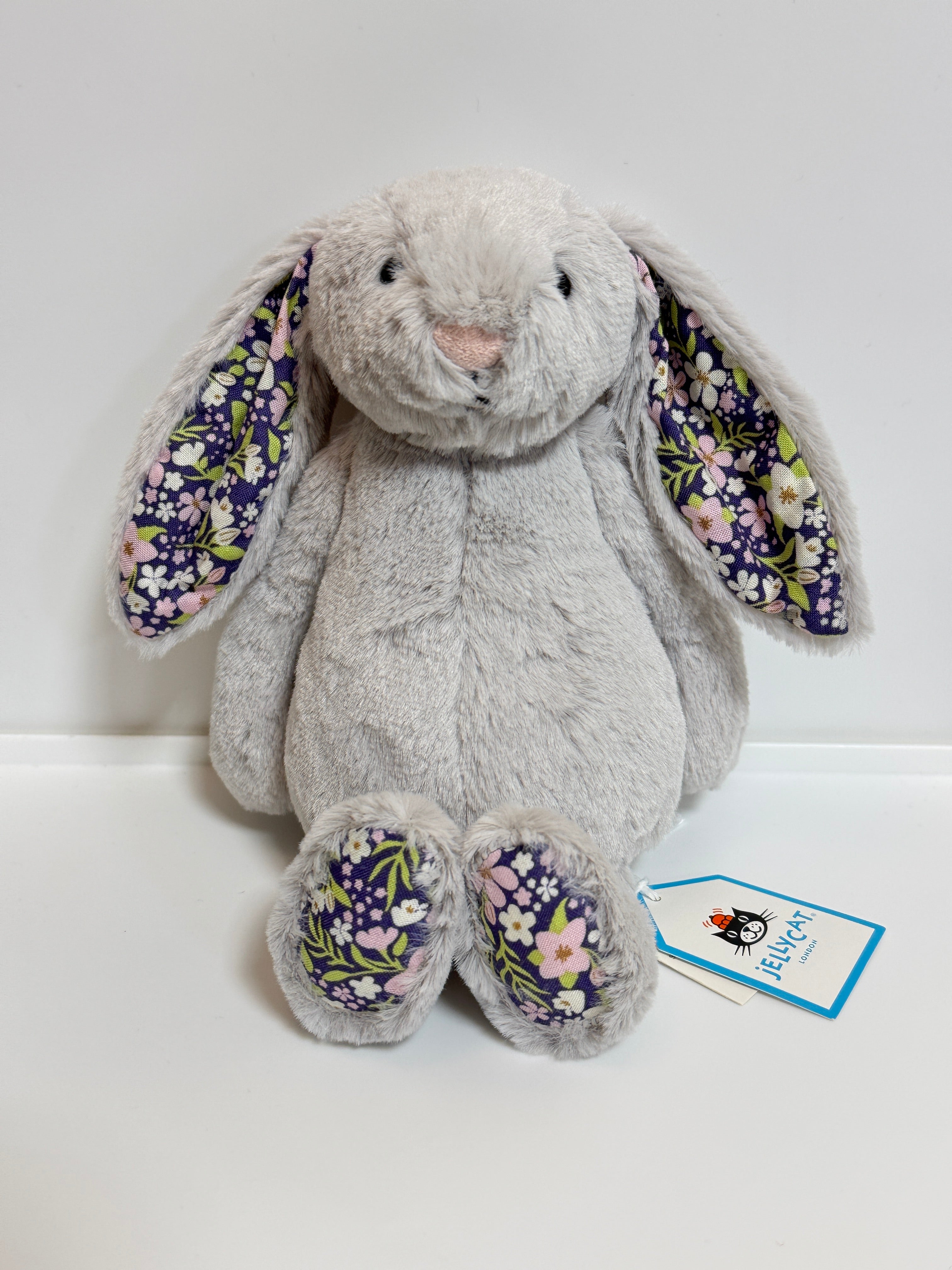 Jellycat Little Blossom Silver Bunny Bloom