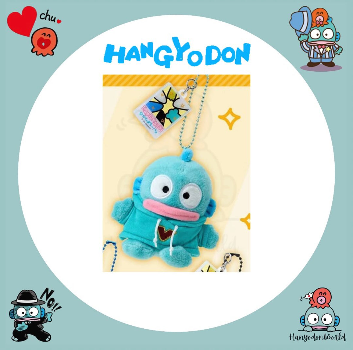 H0836 水怪hoodie匙扣公仔