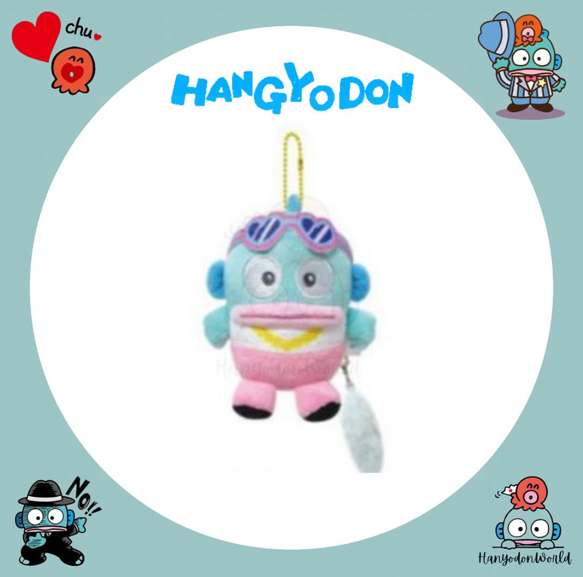 H0857 水怪心動系列匙扣公仔